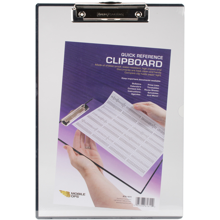 BAUMGARTENS Clipboard, Qck Rfrnce, 9X13.5 TA-1611